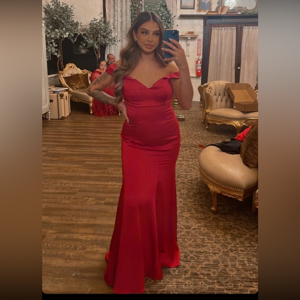 Bridesmaid dress wine colored